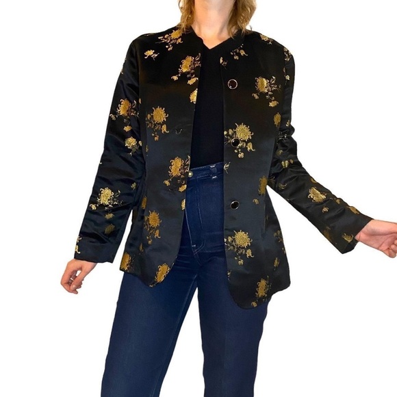 Jackets & Blazers - VINTAGE HANDMADE SATIN JACKET